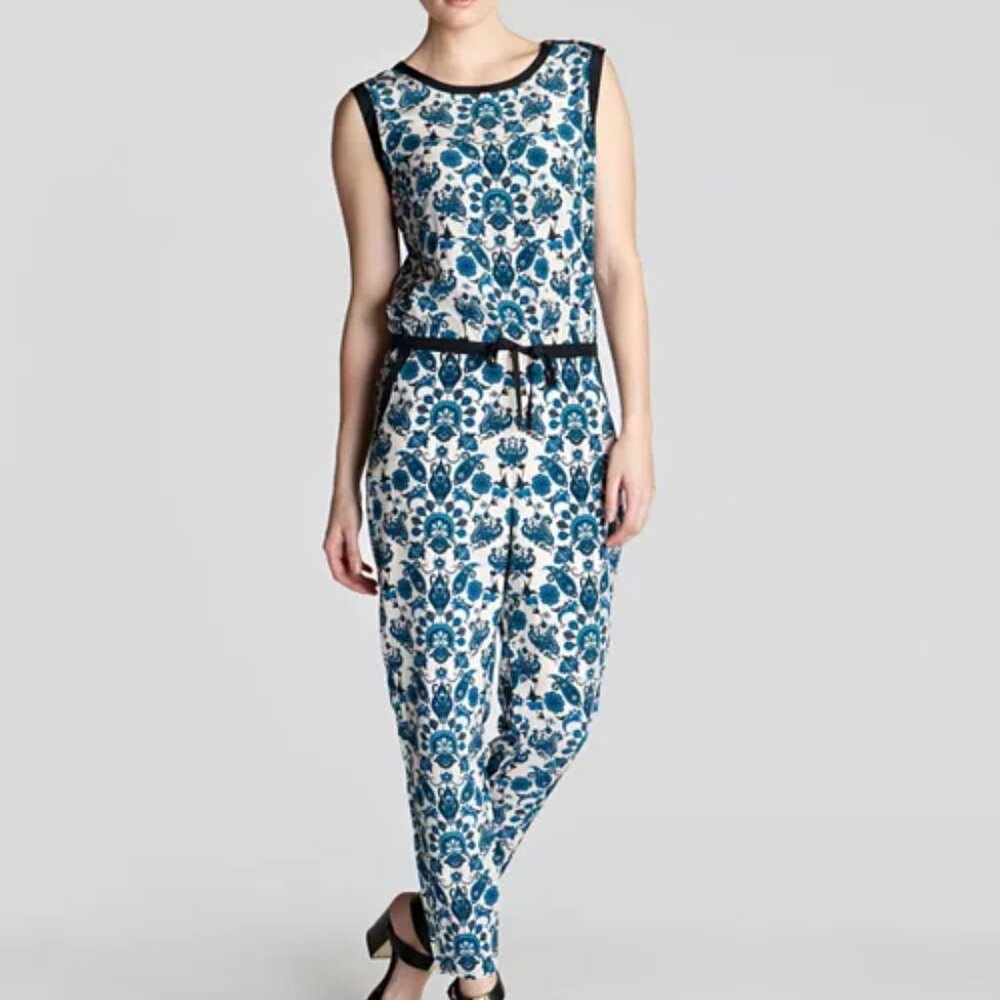 Ted Baker Daala Paisley Silk Jumpsuit